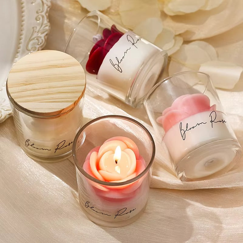 Devos Rose Blossom Scented Candle