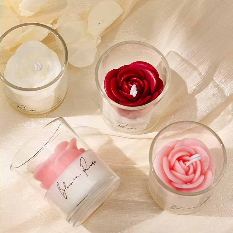 Devos Rose Blossom Scented Candle