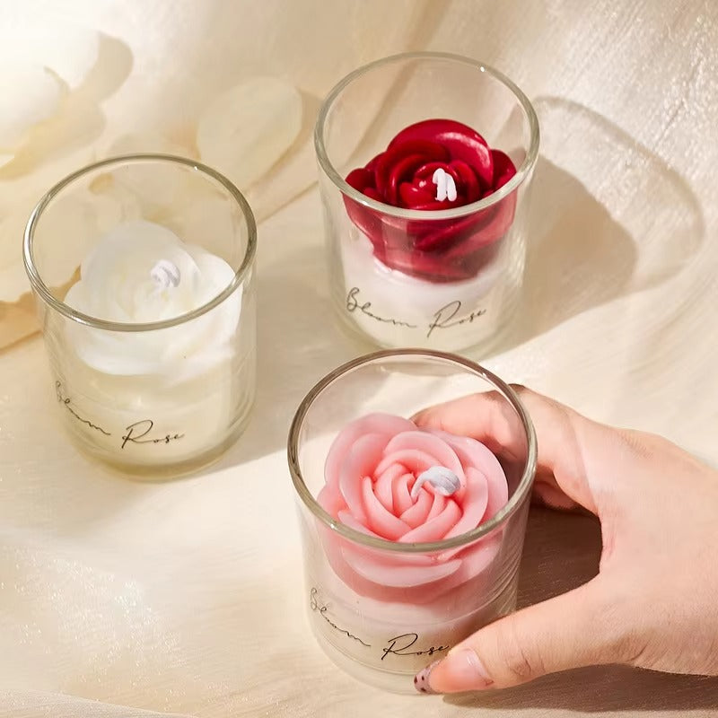 Devos Rose Blossom Scented Candle