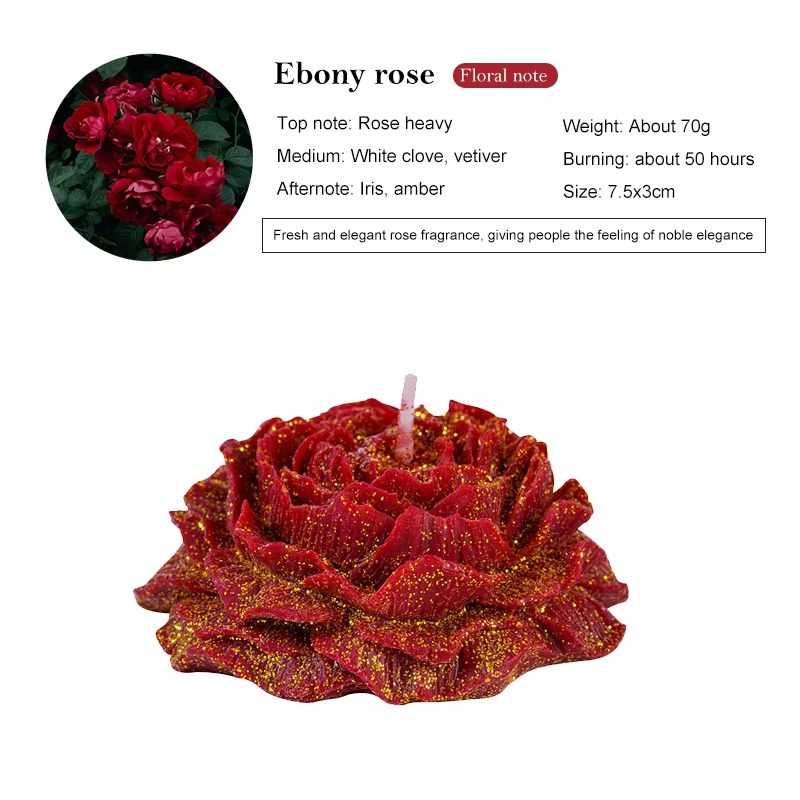 Dark Devos Peony Blossom Massage Candle