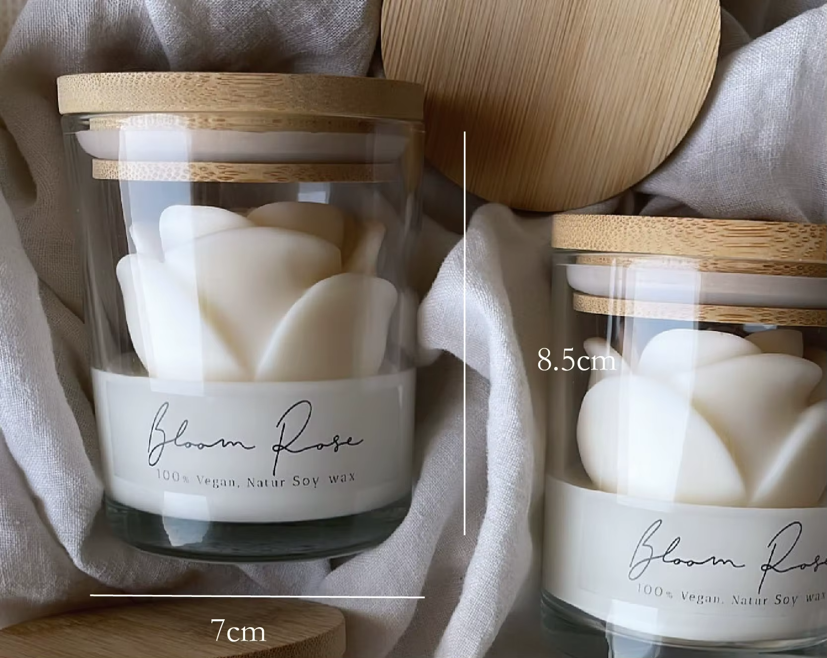 Devos Rose Blossom Scented Candle